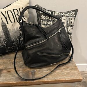 Marc by marc jacobs large leather shoulder bag with crossbody strap